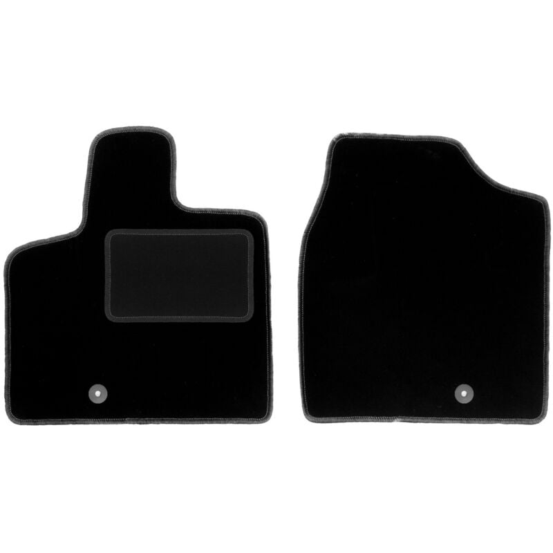 Tapis avant noirs pour Chrysler Voyager V 7 places (2008-2011)