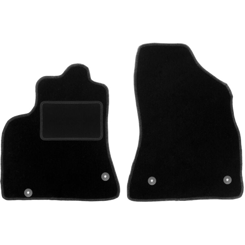 Tapis avant noirs pour Citroën Berlingo II 5 places (2008-2018)