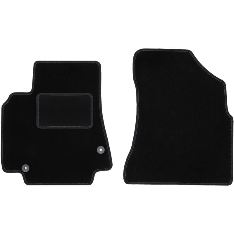 Tapis avant noirs pour : Citroën Berlingo II combivan, multispace, 5 places (2008-2018)
