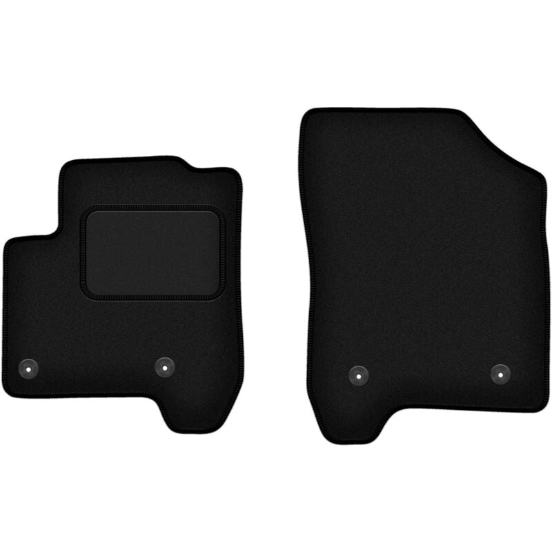 Tapis avant noirs pour Citroën C3 Picasso monospace (2008-2017)