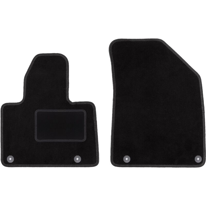 Tapis avant noirs pour : Citroën C5 III X7 liftback, berline, break, tourer (2008-2017)