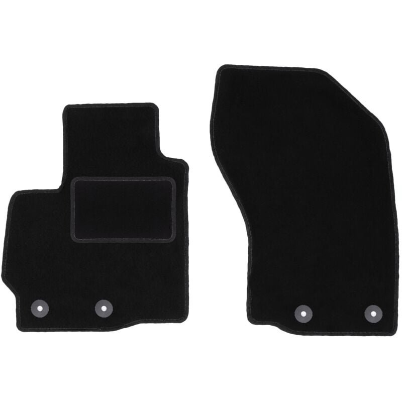 Tapis avant noirs pour crossover Citroën C4 Aircross (2012-2017)