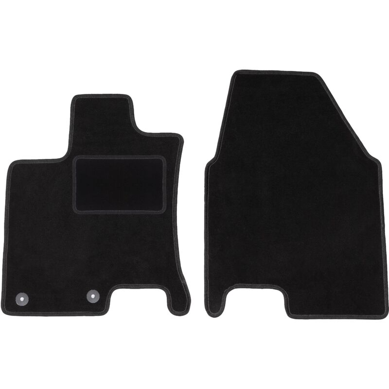 Tapis avant noirs pour : crossover Nissan Qashqai +2 (2008-2013)
