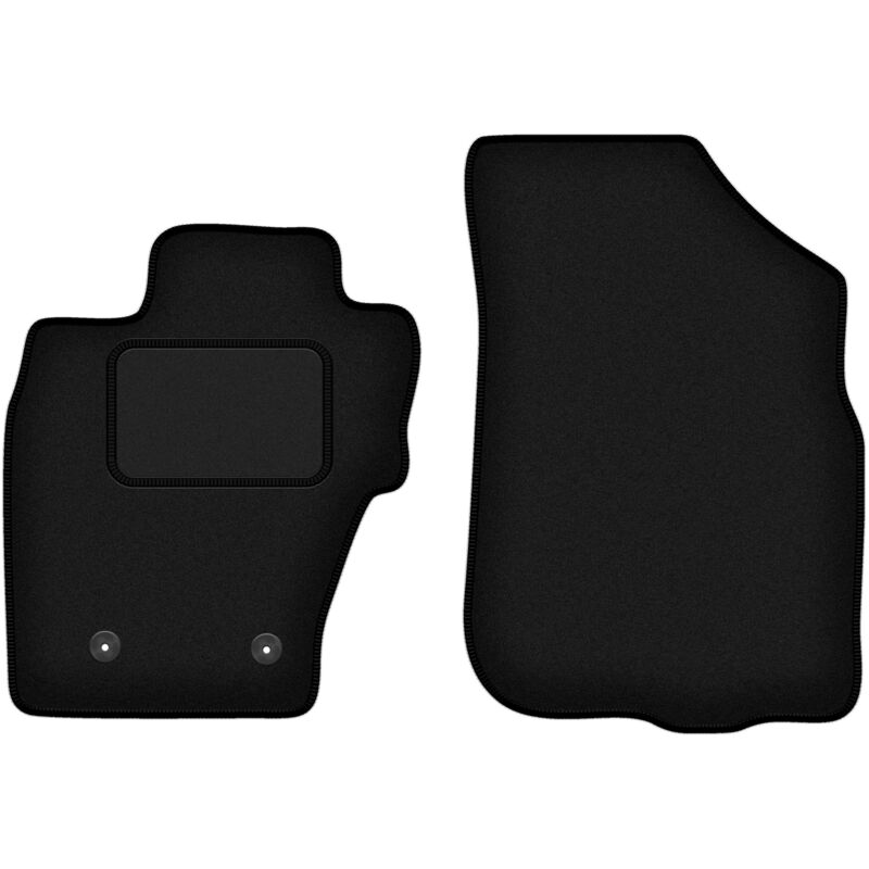 Tapis avant noirs pour : Dacia Duster I SUV 4x4 (2010-2018)