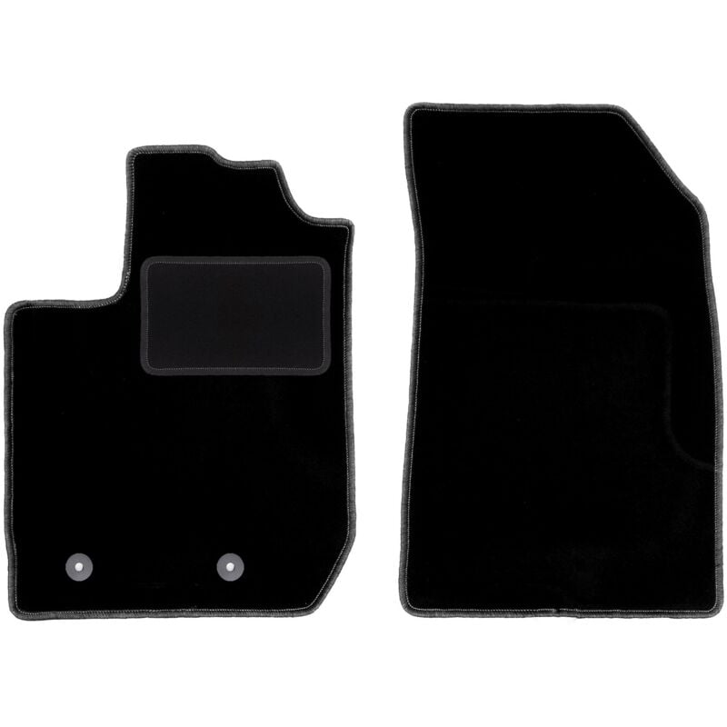 Tapis avant noirs pour : Dacia Duster II 2WD SUV (2018-)