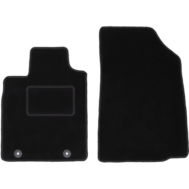 Tapis avant noirs pour : Dacia Sandero I berline, Stepway (2008-2013)