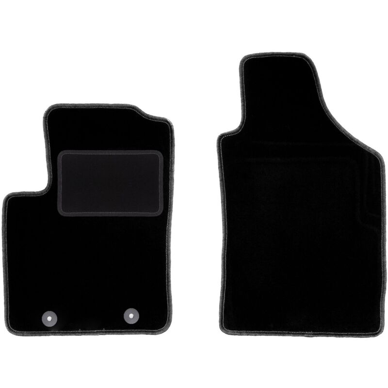 Tapis avant noirs pour : Fiat 500 cabriolet, berline (2007-2013)