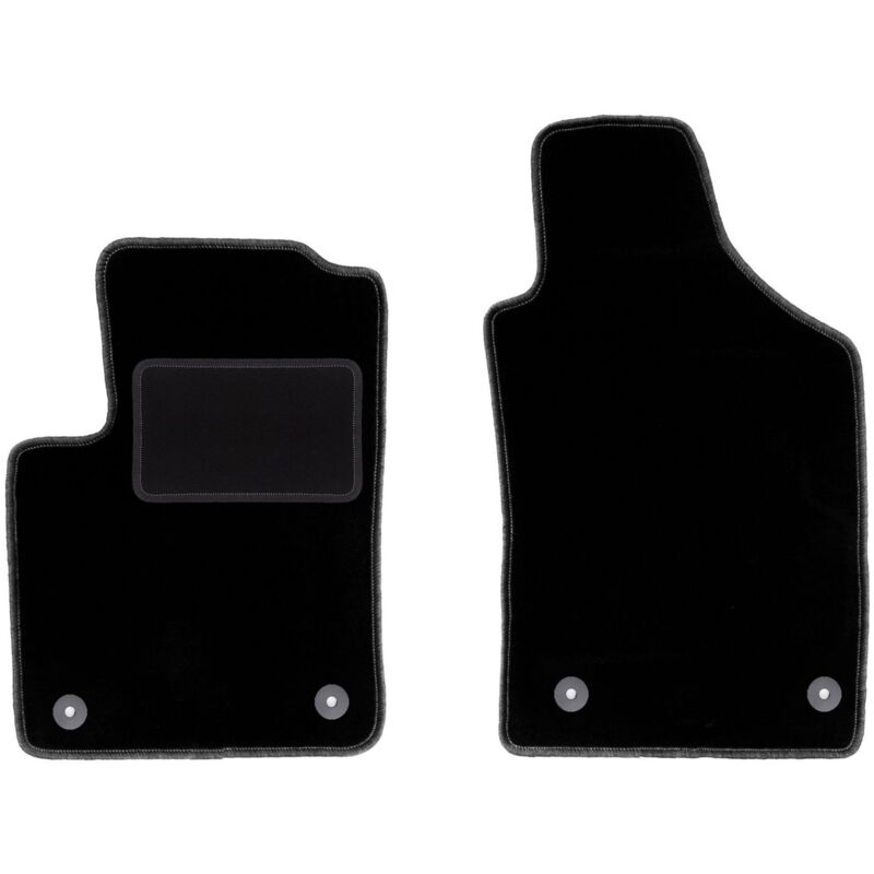 Tapis avant noirs pour : Fiat 500 FL à hayon (2013-2019)