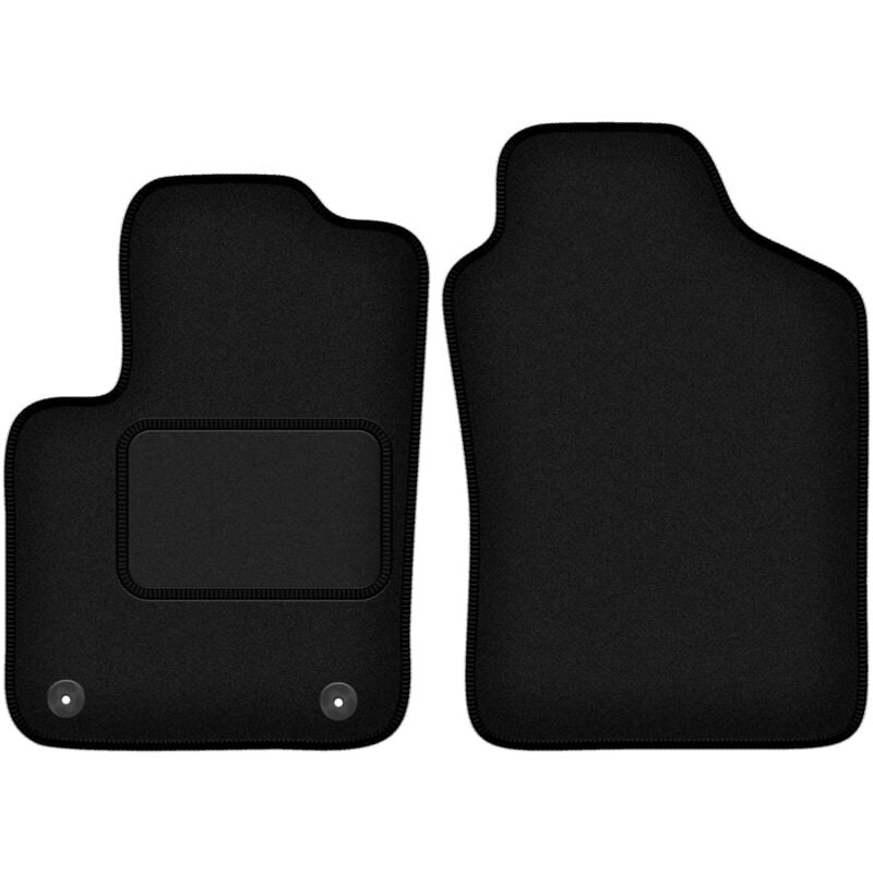 Tapis avant noirs pour : Fiat 500 Hybride à hayon (2020-)