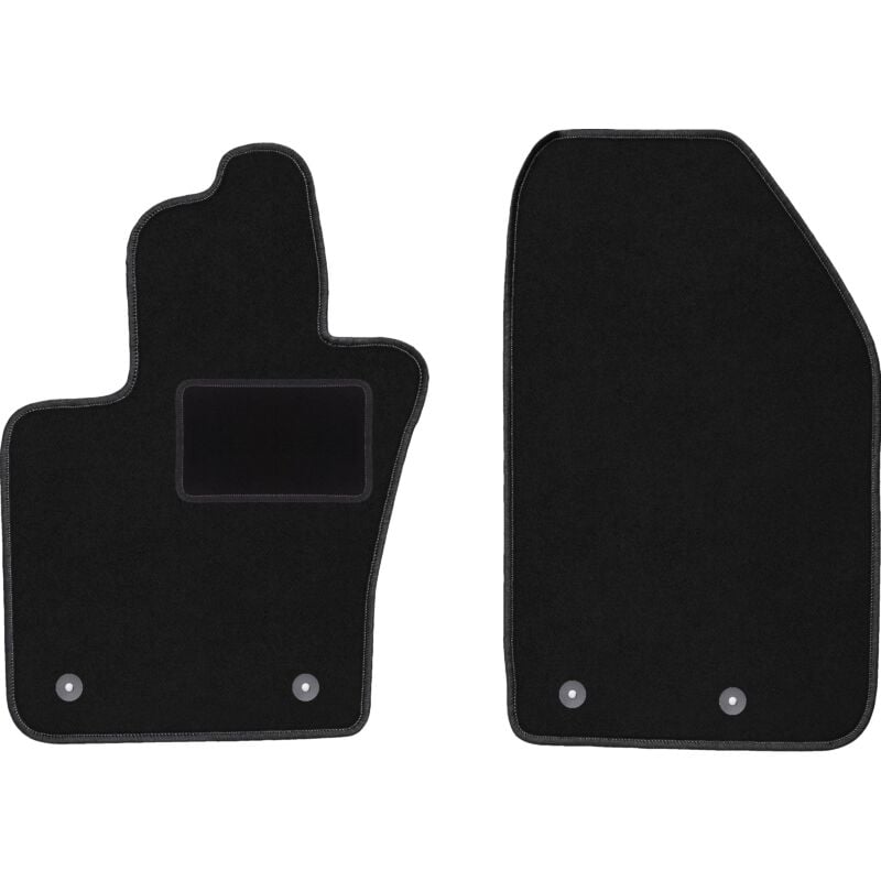 Tapis avant noirs pour : Fiat 500X crossover (2014-2018)