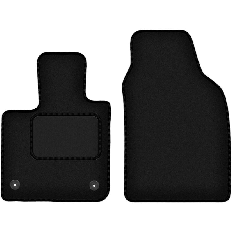 Tapis avant noirs pour Fiat E-500X / 500x Crossover électrique (2019-)