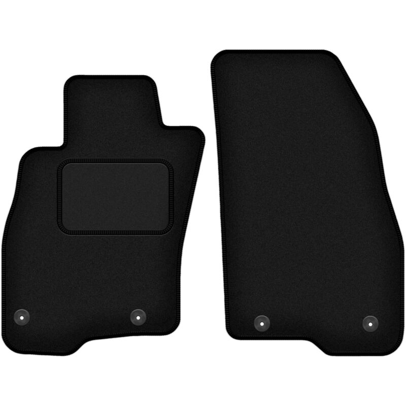Tapis avant noirs pour : Fiat Punto 12' à hayon (2012-2018)