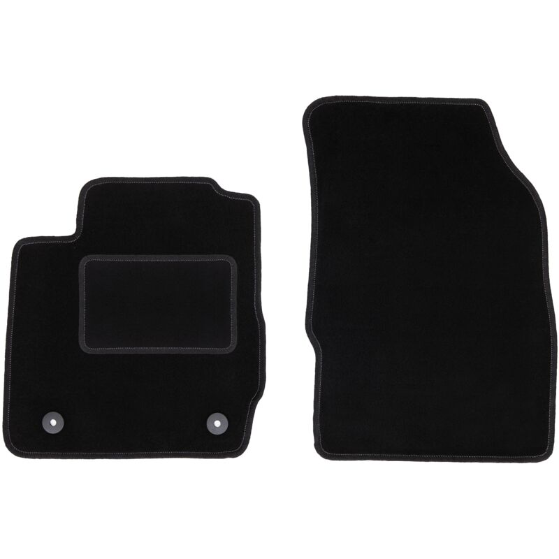 Tapis avant noirs pour Ford Fiesta MK7 à hayon (2008-2011)