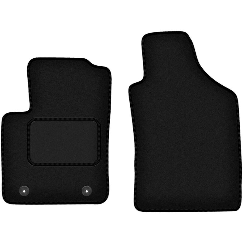 Tapis avant noirs pour : Ford Ka MK2 FL à hayon (2012-2018)