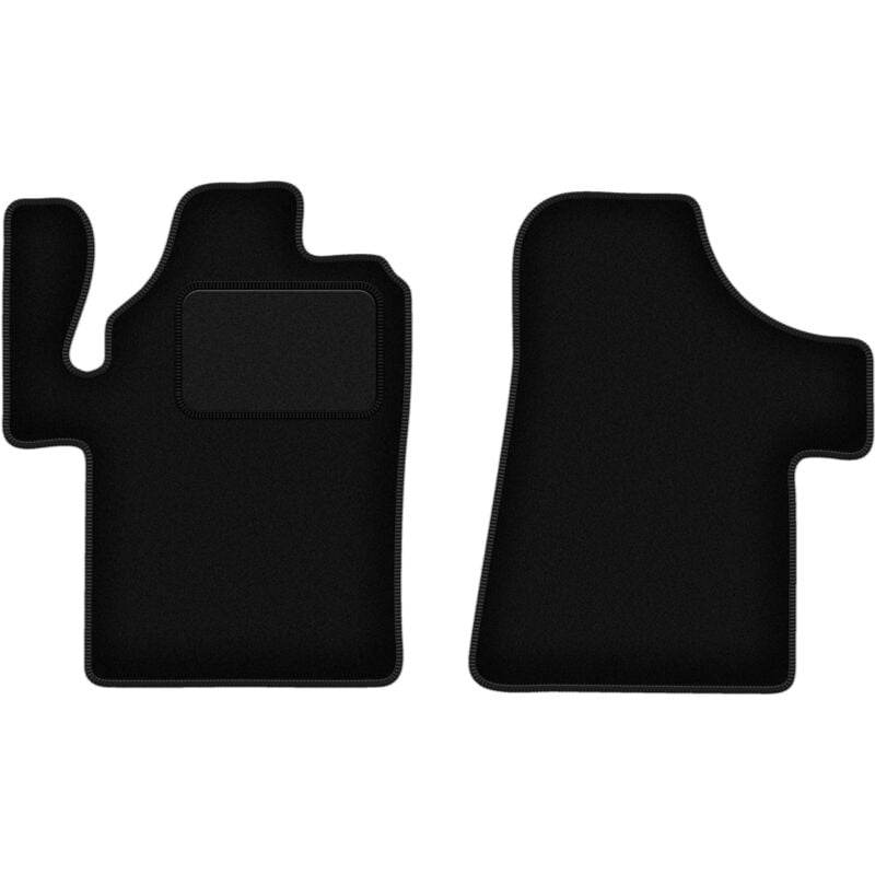 Tapis avant noirs pour fourgon Mercedes Vito II W639 (2003-2014)