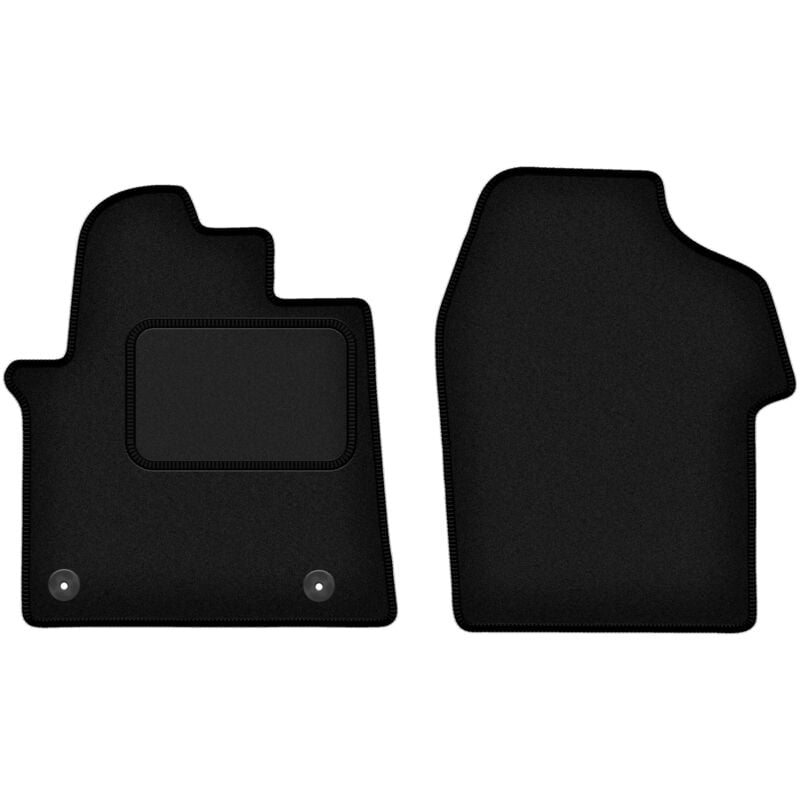 Tapis avant noirs pour fourgonnette Citroën Jumpy III (2018-)