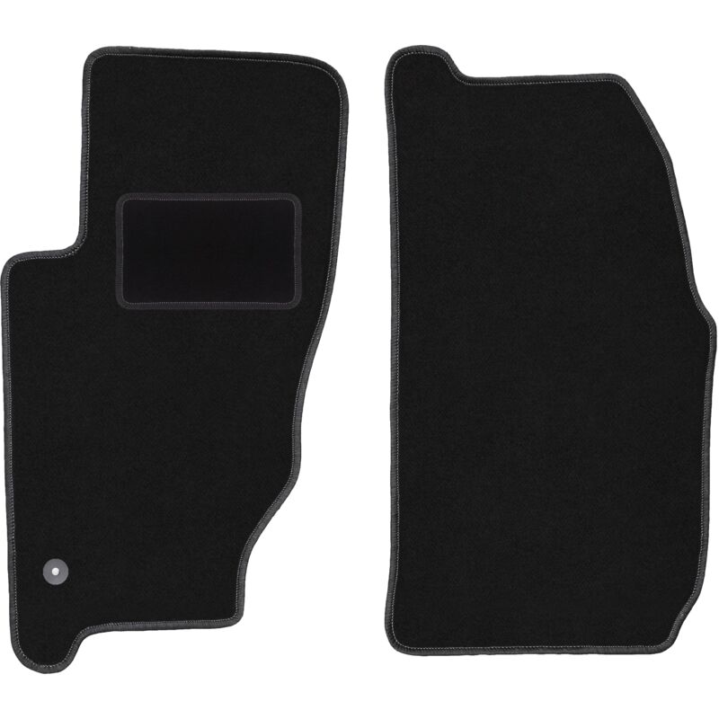 Tapis avant noirs pour Jeep Cherokee Liberty KJ tout-terrain (2002-2007)