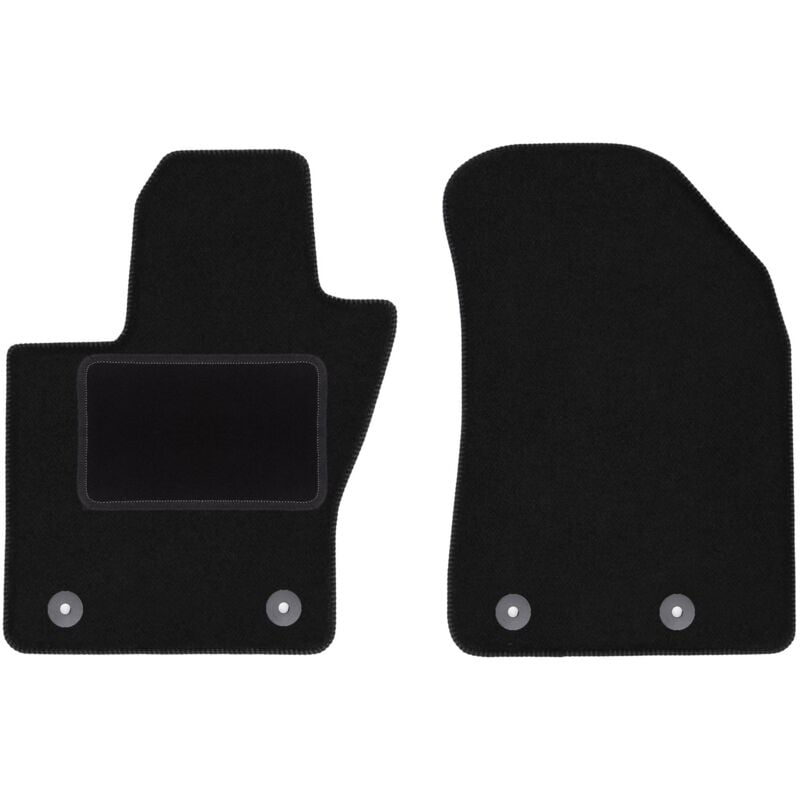 Tapis avant noirs pour Jeep Compass II MP SUV (2017-)