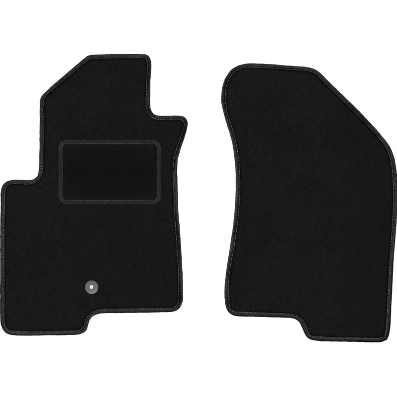 Tapis avant noirs pour Jeep Compass MK49 SUV (2007-2017)