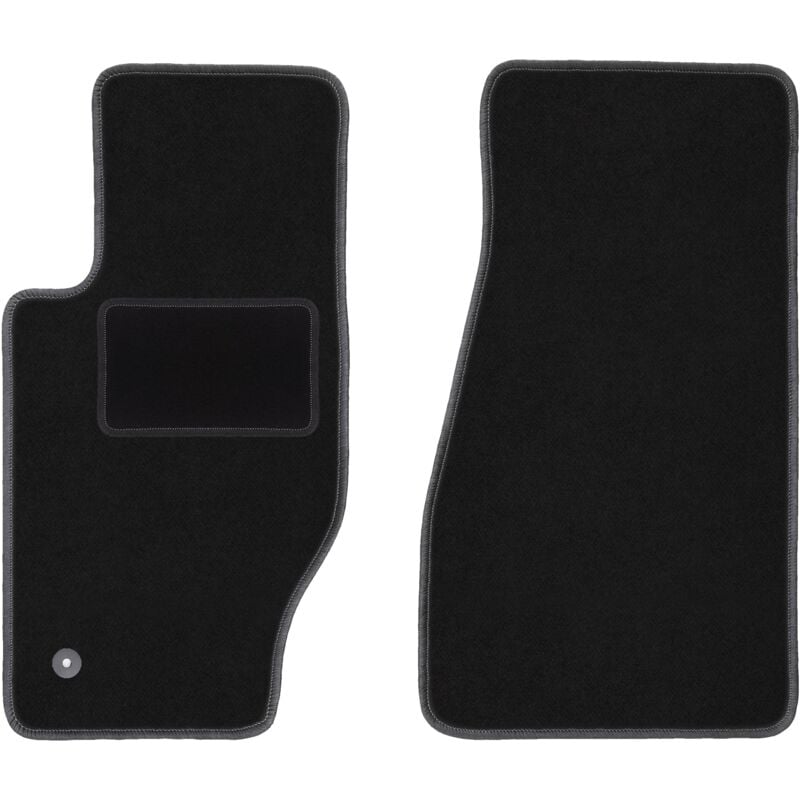 Tapis avant noirs pour Jeep Grand Cherokee III WK tout-terrain (2005-2010)