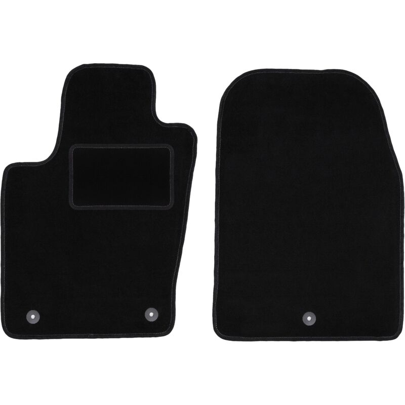 Tapis avant noirs pour Jeep Grand Cherokee WK2 tout-terrain (2010-2018)