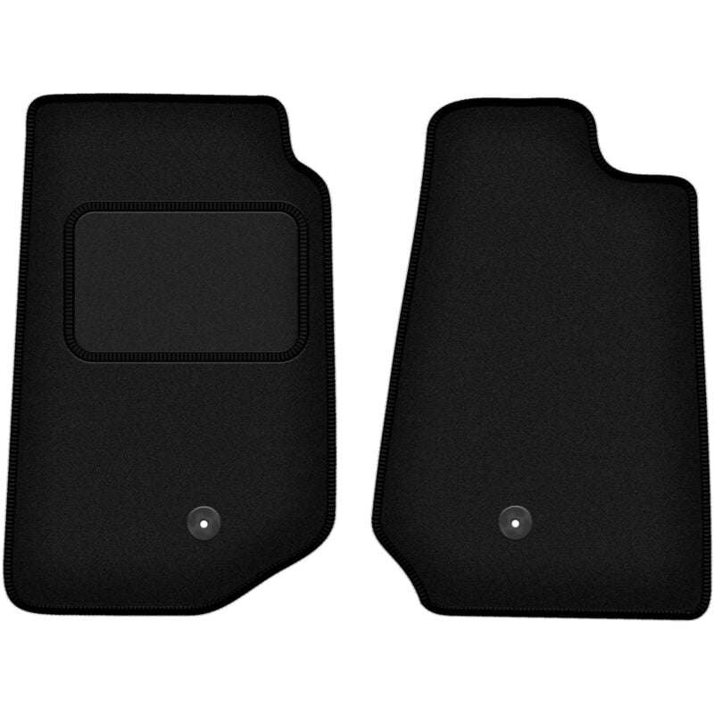 Tapis avant noirs pour Jeep Wrangler III JK tout-terrain (2006-2017)