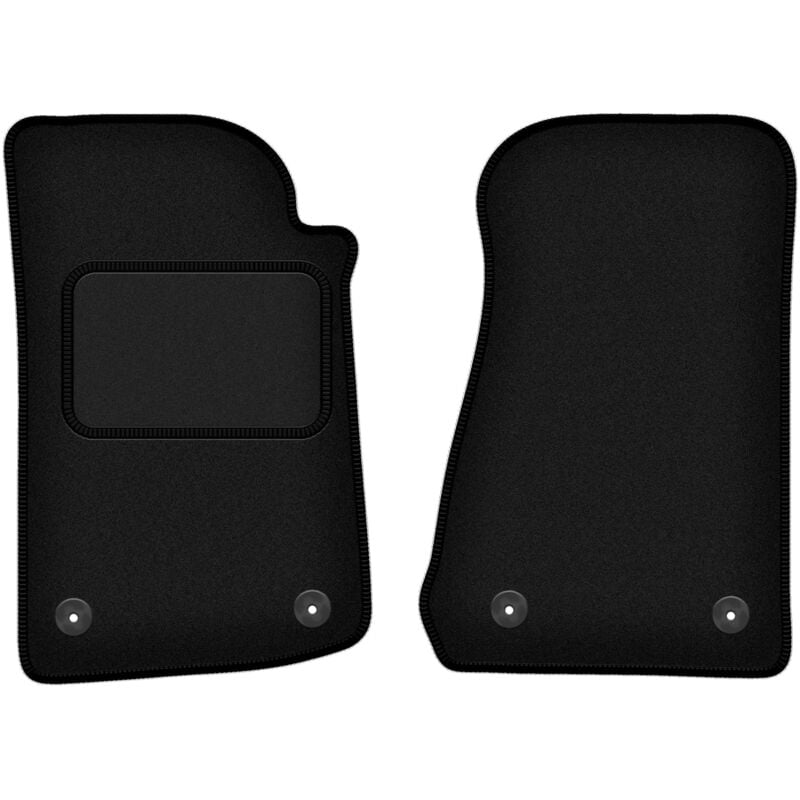 Tapis avant noirs pour Jeep Wrangler JL 2 portes (2017-)