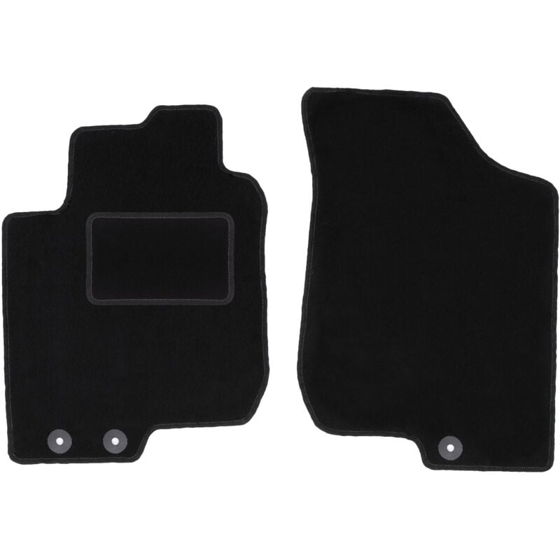 Tapis avant noirs pour : Kia Cee`d I à hayon, SW, break, coupé (2006-2012)