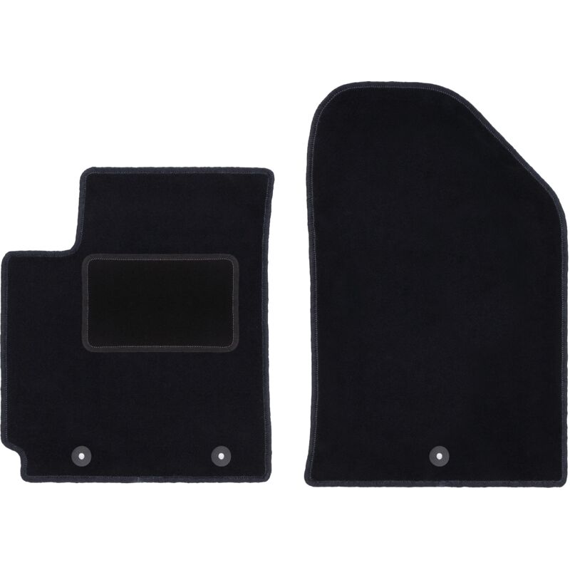 Tapis avant noirs pour : Kia Picanto II JE à hayon (2011-2017)