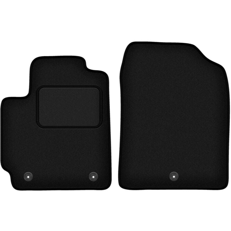 Tapis avant noirs pour : Kia Picanto III à hayon (2017-)