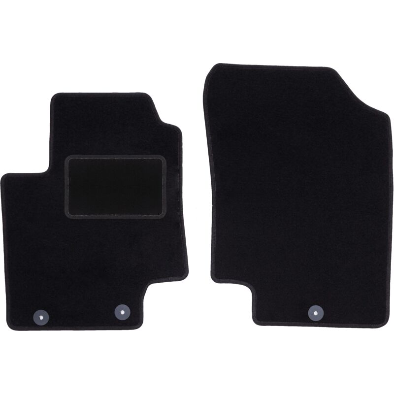 Tapis avant noirs pour : Kia Rio II DE à hayon (2005-2011)