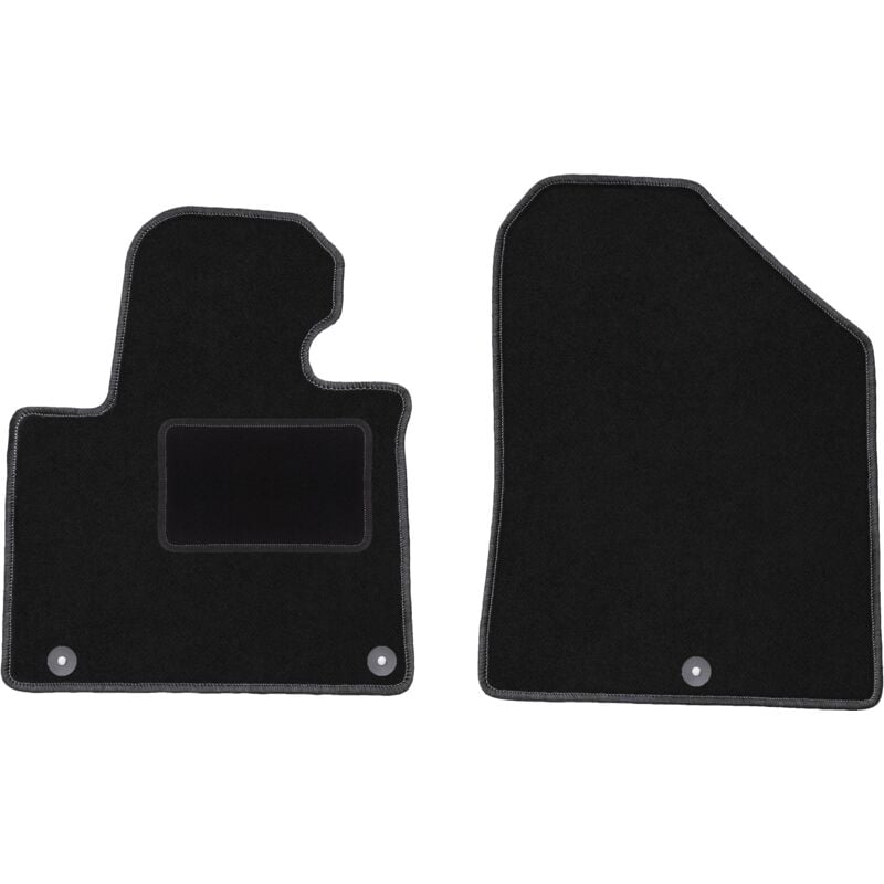 Tapis avant noirs pour : Kia Sorento III 7 places (2015-)