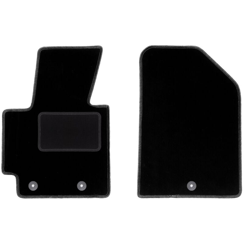 Tapis avant noirs pour : Kia Soul II monospace (2013-)
