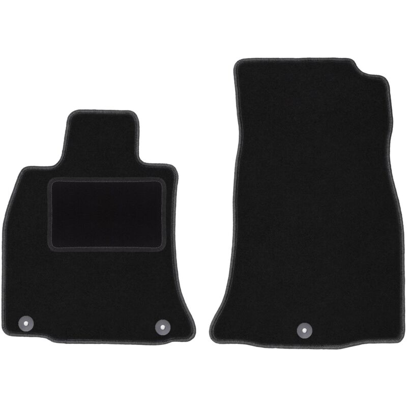 Tapis avant noirs pour : Kia Stinger 2WD liftback (2017-)