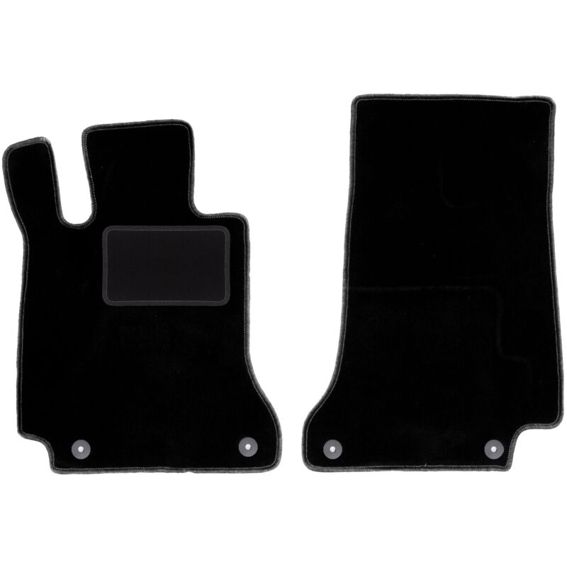 Tapis avant noirs pour Mercedes C W205 avec repose-pieds break, berline (2015-)
