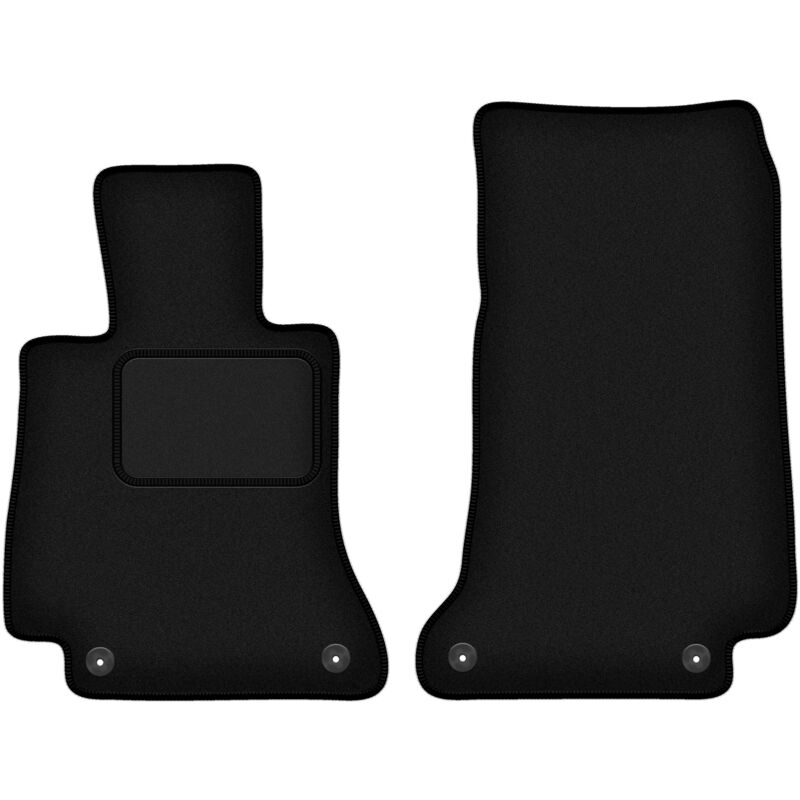Tapis avant noirs pour Mercedes E W213 berline, break, liftback, coupé (2015-)