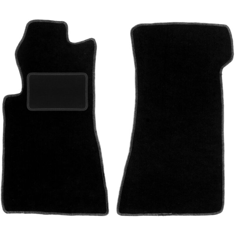 Tapis avant noirs pour Mercedes SL R107 avant long (1971-1989)