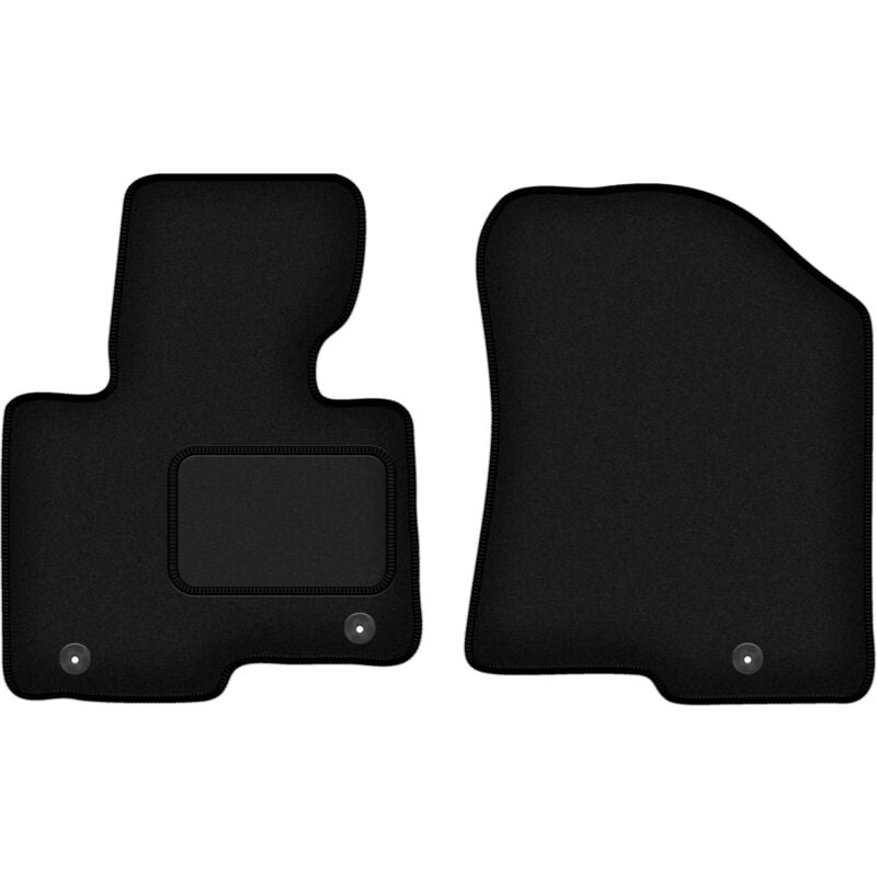 Tapis avant noirs pour minivan Kia Carens IV (2013-2018)