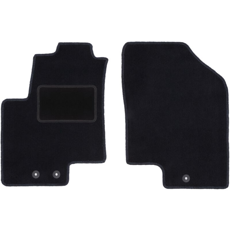 Tapis avant noirs pour minivan Kia Venga (2009-2017)
