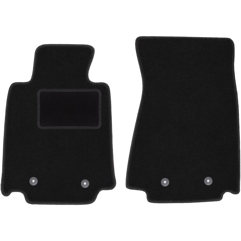 Tapis avant noirs pour : Nissan 370Z coupé, roadster (2009-2020)
