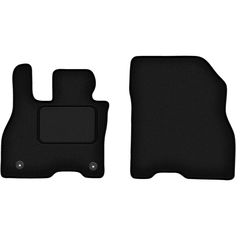 Tapis avant noirs pour Nissan Leaf II à hayon (2017-)