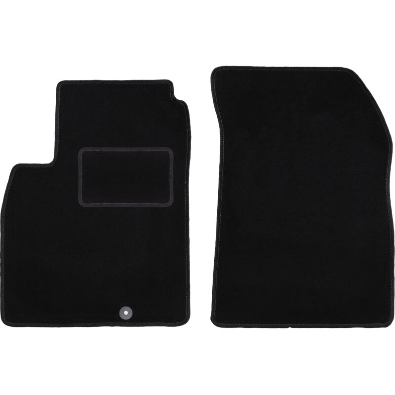 Tapis avant noirs pour Nissan Micra K13 à hayon (2010-2016)