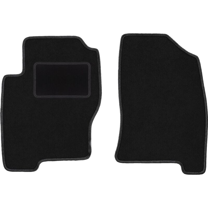 Tapis avant noirs pour Nissan Navara III D40 pick-up (2005-2011)