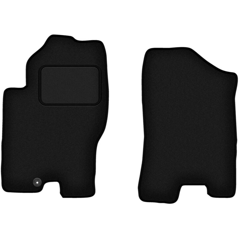 Tapis avant noirs pour Nissan Pathfinder 7 places (avant restylage) (2005-2010)
