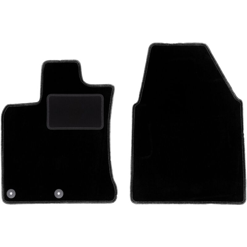 Tapis avant noirs pour : Nissan Qashqai I J10 crossover (2006-2013)