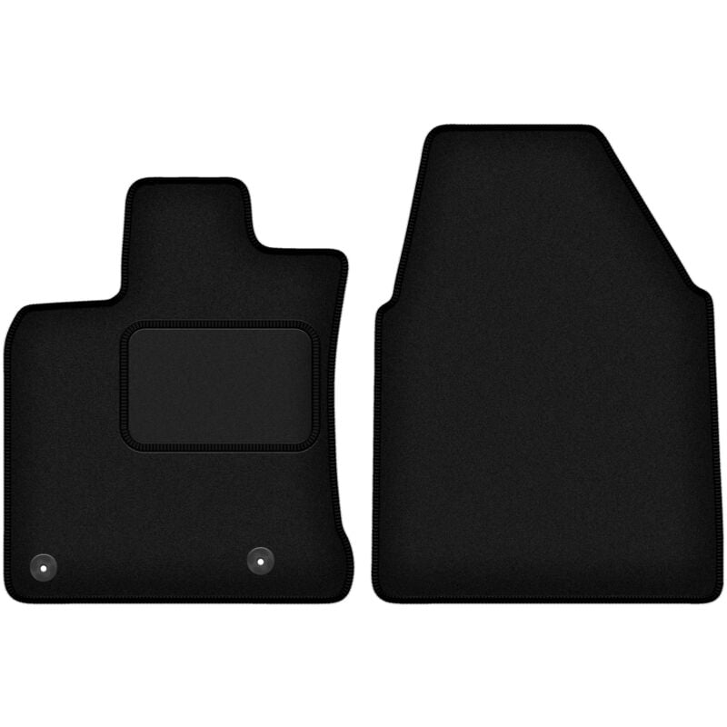 Tapis avant noirs pour : Nissan Qashqai I J10 (large) crossover (2007-2013)