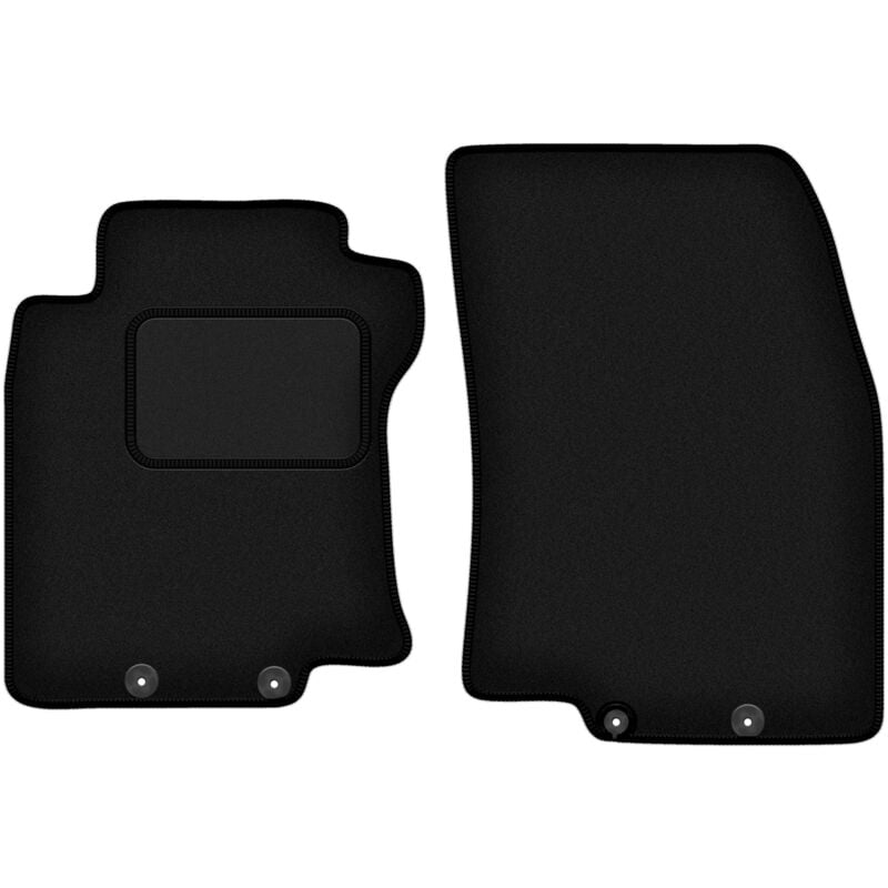 Tapis avant noirs pour Nissan X-Trail III T32 7 places (2014-2017)