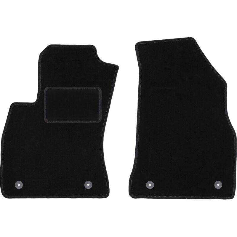 Tapis avant noirs pour Opel Combo D 0 (2011-2018)