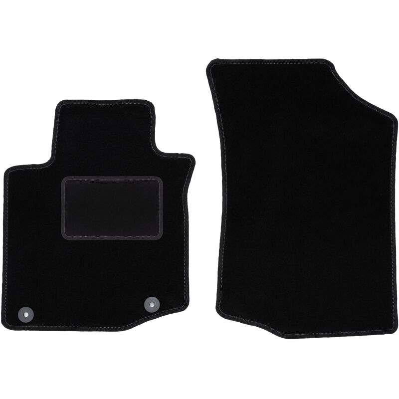Tapis avant noirs pour Peugeot 108 à hayon (2014-)