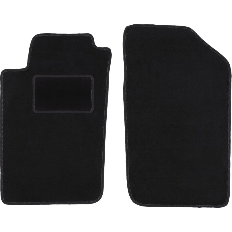 Tapis avant noirs pour Peugeot 206 berline, SW, break, CC, cabriolet (1998-2010)